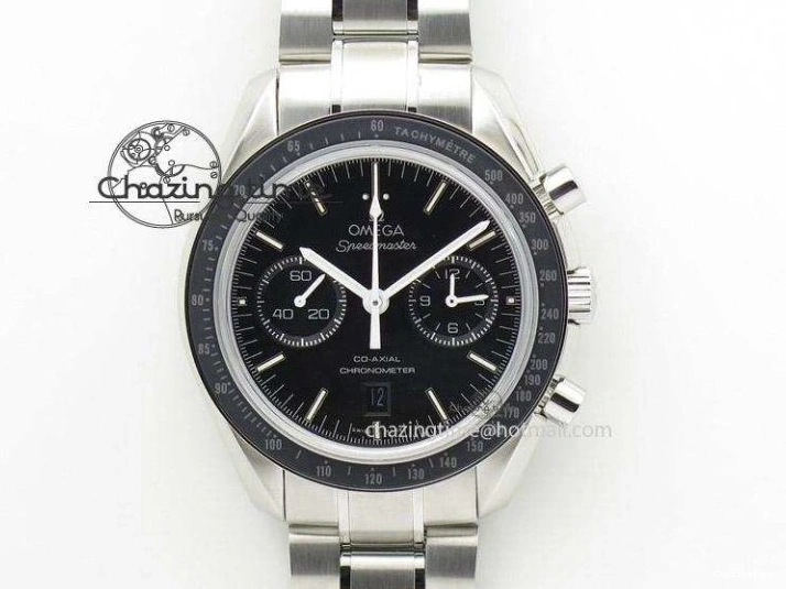 0509 Sophisticated Seamaster Edizione Venezia RG Best Edition Black Dial On Leather Strap A 8125